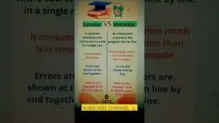 Compiler vs Interperter | Difference between Compiler and Interpreter | Explain