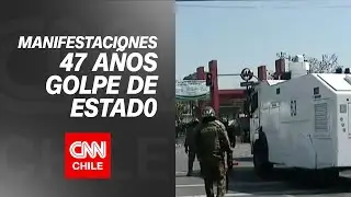 Marcha por víctimas de la dictadura terminó en incidentes en el Cementerio General
