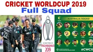 ICC Cricket World Cup 2019|Full Squad of Australia & Newzeland