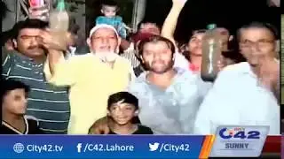 Protest against load shedding in different areas of Lahore
