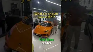 Lambo or Porsche? What car should you rent? #dubai #ferrari