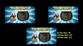 Cuphead - Star Skip Comparison