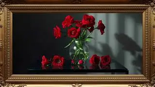 Red Roses Still Life | 2 Hours of Elegant 4K TV Art