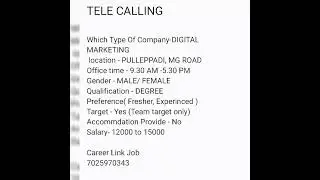 career link job#job #telecallerjobs #telecallingjobs #telecaller #job2025 #newjob2025 #vacancy2025