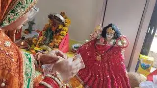 आज हमारे बहिन के घर देवी मैय्या की प्राण प्रतिष्ठा समारोह है