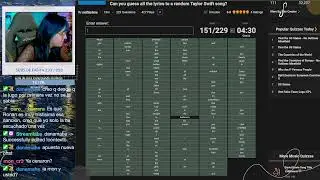 Quizzes de Sporcle: Taylor Swift y m&aacute;s [VOD 25/01/2024]