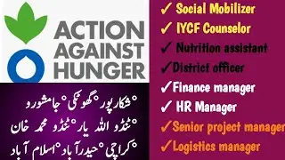 Action against Hunger International NGO Jobs 2023 | ACH International jobs in Pakistan