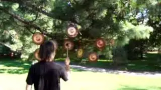 Tuned gongs made by Steve Hubback 2009
