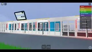 D&eacute;part d'un MF88 au porte decalage de la ligne 2 RATP &agrave; myosostis door automatic subway
