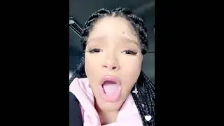 Halle reaction to Chloe verse on Offset album 😳#hallebailey #offset