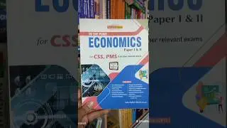 The Point Economics Paper 1 & 2 for CSS, PMS and all other relevant exams by Saba Asghar Bhutta.