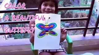 Coloring Butterfly/ children art/ kids art/ children painting/ kids painting/ kids learning/kids fun