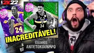 EU NÃO ACREDITO!!!! NBA 2K22 MYTEAM ABERTURA DE PACKS #6  NOVA COLEÇÃO COM GIANNIS E KOBE BRYANT 99