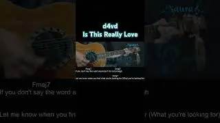 d4vd - Is This Really Love Guitar Chords Lyrics #shorts