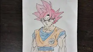 How to draw goku super syan god | how to draw anime boy | easy step-by-step full  tutorial 