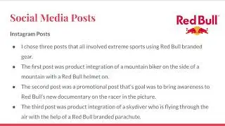 Red Bull Social Media Content Analysis