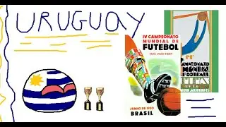Todos los mundiales que ha ganado Uruguay (1930; 1950) (Countryballs)