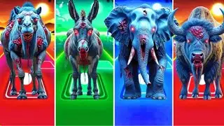 Zombie Elephant 🐘 🆚 Zombie dear 🆚 Zombie camel 🐘 🆚 Zombie hen |white tiles hop