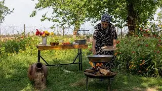 Peaceful Village Life in Azerbaijan | Cooking Pot Cutlets in Nature&rsquo;s Embrace