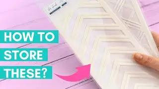 SLIMLINE STENCIL Storage Hack! 😎