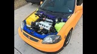 99 Turbo civic build update! (autism awareness build)
