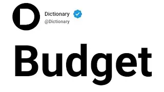 Budget Meaning In English