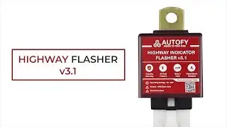 Autofy Highway Indicator Blinker Flasher Relay Hazard Module - Universal for all Bikes