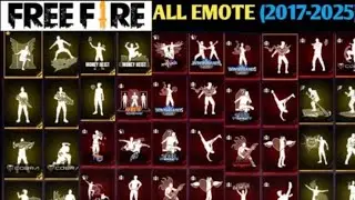 All Emotes Collection In Free Fire FreeFire All Emotes 2017 &Tau;&omicron; 2025 Video ||FREE FIRE ALL EMOTES