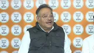 Press Conference by Samik Bhattacharya, State President at Salt Lake BJP Party Office.