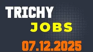 Trichy job vacancy | Trichy job vacancy today | Today jobs in trichy | Today jobs | @saktheevlogs 