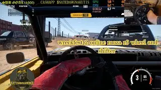 xmas eve wreckfest 2 online  moza r9 wheel and shifter sub goal 1000