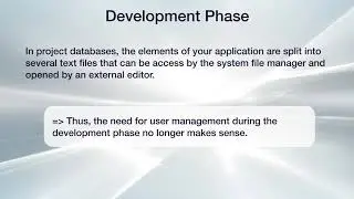 4D Project: Users and Groups