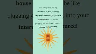 ☀️The house your Sun is in can be your personal power source⚡ #astrology #birthchart #sunsign