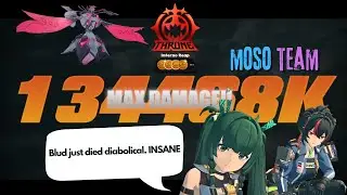 134M DAMAGE !! Inferno Reap M0S0 Zhu Yuan & Qingyi Hollow Zero Throne Mode | Zenless Zone Zero