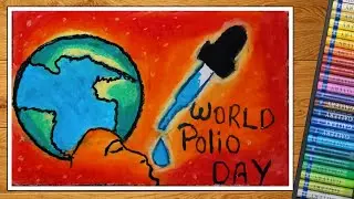 World Polio Day Drawing | Poster On Polio Day | Drawing On Polio Day | World Polio Day | Easy Poster