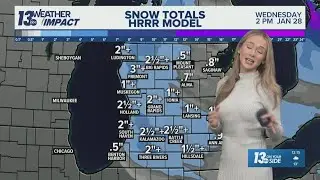 13 ON YOUR SIDE Forecast | Bitter cold temps, more lake-effect snow on the way