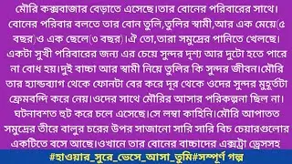 #হাওয়ার_সুরে_ভেসে_আসা_তুমি#অয়ন্তিকা_রাফিয়াত_ঐশী#সম্পূর্ণ গল্প।মৌরি কক্সবাজার বেড়াতে এসেছে।তার.......