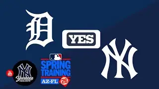 Detroit Tigers Vs New York Yankees Spring Training Live Scoreboard Watch 3/15/26 (YES Network) 