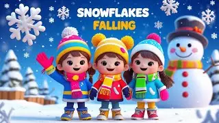Snowflakes Falling ❄️ | Winter Nursery Rhyme for Kids | Fun Learning Song ☃️@CoComelon 