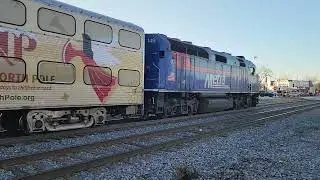 Metra Operation North Pole Equipment Departs Barrington With METX 149 On Point 