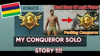 SOLO CONQUEROR STORY | Noob To Pro | PUBG Motivation | Don't Give Up! BELIEVE in YOU