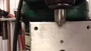 Corner rounding on a Millrite milling machine