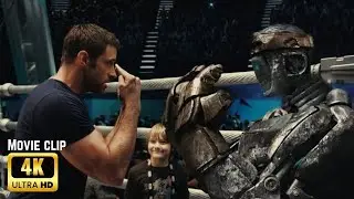Живая сталь (2011) &ndash; Лучшие сцены сражений роботов | ATOM vs ZEUS, полная подборка боевиков