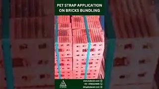 PET STRAP APPLICATION ON BRICKS BUNDLING