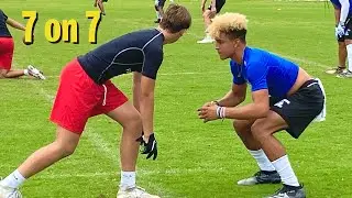 Training Like a BEAST! High School Football 7 on 7!