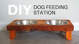 DIY RAISED DOG BOWL STAND - Modern + Farmhouse Decor
