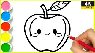 How to a Apple drawing || Sev ka draw easy draw  step by step || Apple ka drawing kaise banate hain.