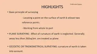 Land surveying