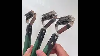 Custom Logo Single Double Sided Pet Knot Comb Cat Dog Dematting Grooming Rake Comb