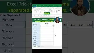 Excel Pro Tip: Convert Letters to Numbers | Excel Interview Question | Excel Tips and Tricks #shorts